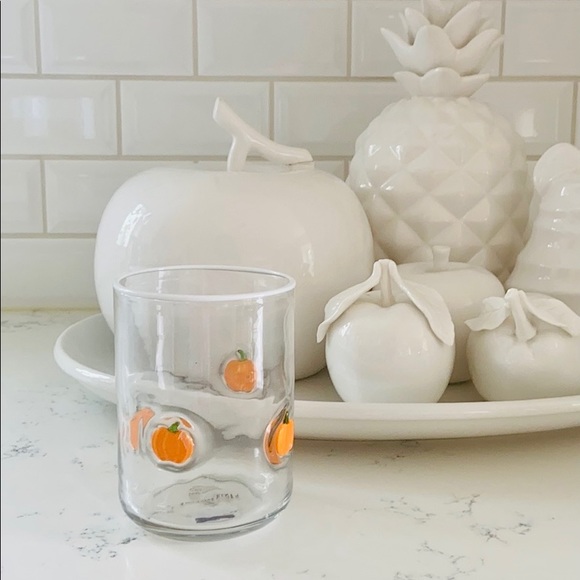 Anthropologie 🎃 Harvest Pumpkin Juice Glass. - Picture 2 of 15